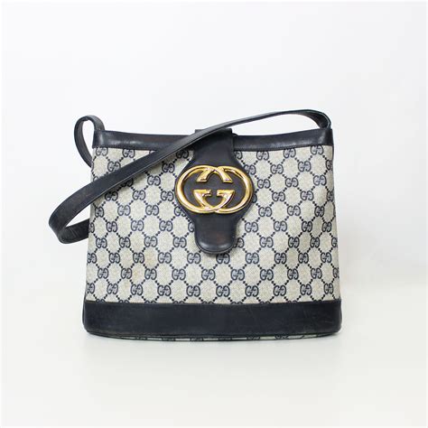 gucci black logo bag|vintage Gucci logo bag.